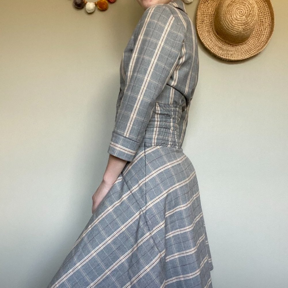 Maje Plaid Resha Dress Size Small - Picture 3 of 7